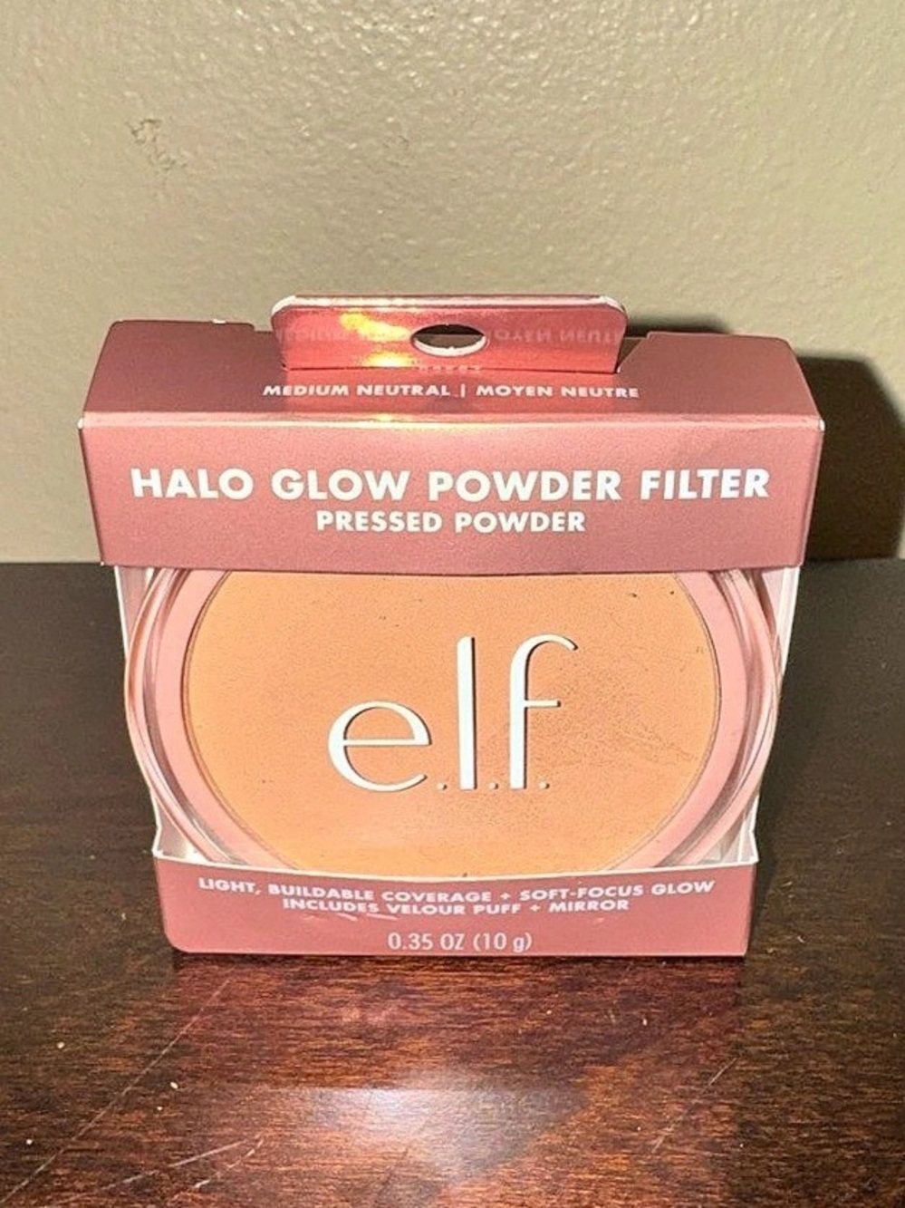 e.l.f. Halo Glow Powder Filter Pressed Powder - Medium Neutral